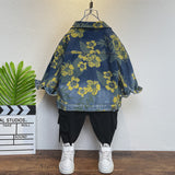 Toddler Boys Jackets Boys' Denim Jacket Spring and Autumn Children