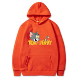 Tom and Jerry Hoodie Casual Fashionable Student Sweater