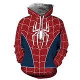 Men Spider Hoodie Spider-Man Printed Hood Sweatshirt Loose Casual