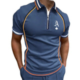Polo Shirts Men's Polo Shirt Short Sleeve Color Matching T-shirt