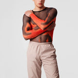 Transparent Shirt for Men Top Men See-through Bottoming Shirt Stretch-Tight T-shirt