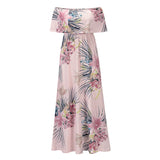 Beth Dutton Bohemian Dress Summer Spring Midi Dresses Sexy off-the-Shoulder Tube Top Printed Dress