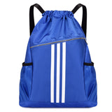 Drawstring Bag Waterproof Drawstring Pocket Grid Shoulder Drawstring Bag
