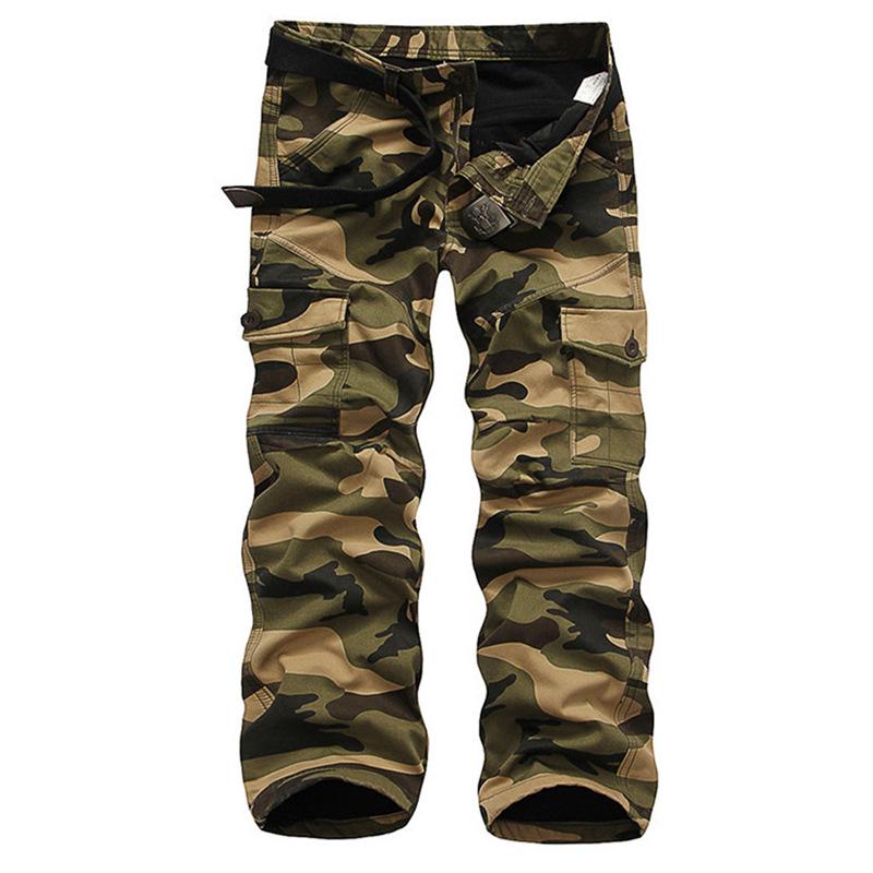 Tactics Style Outdoor Casual Pants Men's Casual Pants Multi-Pocket Oversized Cargo Pants Men's Straight Outdoor Tactics Pants