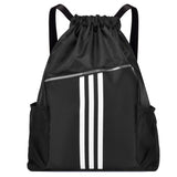 Drawstring Bag Waterproof Drawstring Pocket Grid Shoulder Drawstring Bag