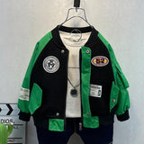 Toddler Boys Jackets Boys' Baseball Jacket Coat Children's Spring Ball Style