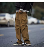 Men Cargo Pants Overalls Men's Spring and Autumn Loose Straight Pants Casual Trousers