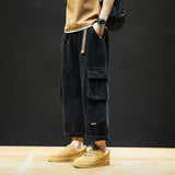 Men Cargo Pants Khaki Trendy Brand Pants Men's Autumn Big Loose Casual Pants