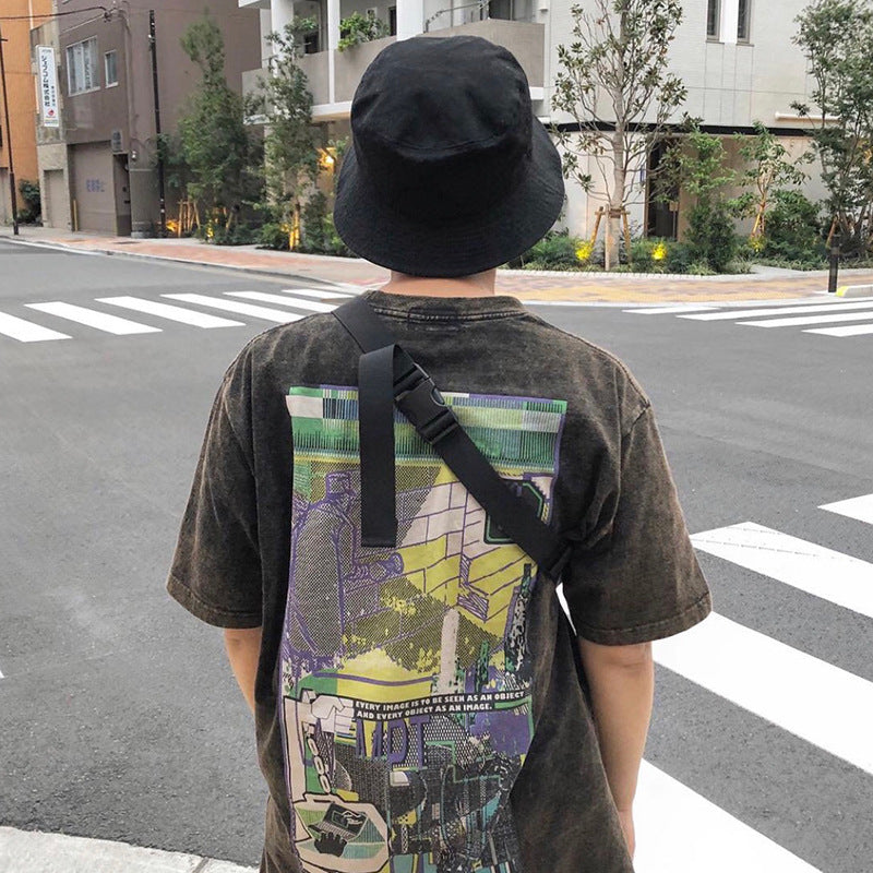 Cavempt Ce Life Steam Wave Abstract Figure Men and Women Short Sleeve