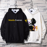 In Memory of Kobe Hoodie Commemorative Kobe No. 24 Signature Printed Hooded Cotton Sweater