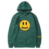 Smiley Face Hoodie Smiley Print Loose Men's Women's Pullover Hoodie