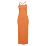 Music Festivals Rave Outfits Dress Summer Backless Slim Fit Sheath Dress for Women