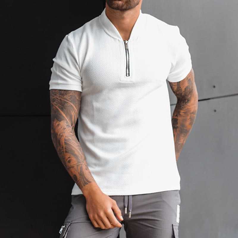 Polo Shirts Summer Polo Shirt Men's Short-Sleeved Men's T-shirt Casual Tight