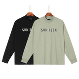 Fog Sob Rock Hoodie Fog Letter Print Casual Long Sleeve T-shirt Male