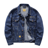 Denim Shirts Denim Jacket Men's Loose Spring and Autumn Tops