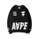 Bape Sweatshirt Camouflage Ape Crew Neck Sweater
