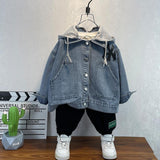 Toddler Boys Jackets Boys' Denim Jacket Autumn Hooded Jacket