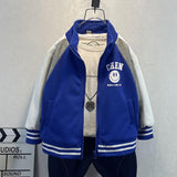 Toddler Boys Jackets Boys Autumn Clothing Baseball Uniform Jacket Children