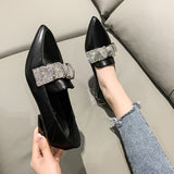 Nude Chunky Heel French High Heels
