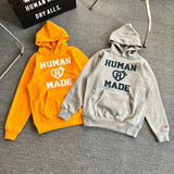 Human Made Hoodie Love H Hooded Fleece Lined Sweater Loose Couple