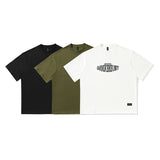 Men T Shitrs Geometric Letter Printed round Neck T-shirt