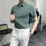 Men Short Sleeve T-Shirt Stretch Shirt Men's Short Sleeve