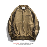Men Baseball Jacket Spring Baseball Jacket Men Loose Jacket Color Matching Top