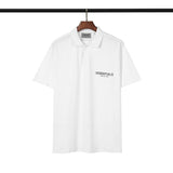 Fog T Shirt Reflective Lapel Polo Short Sleeve Cotton Tshirt Men and Women Lapel Fear Of God