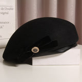 Kentucky Derby Hats Female Autumn and Winter Woolen Beret