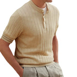 Polo Shirts Men's Polo Shirt Short-Sleeved Sweater Spring and Summer