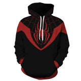 Men Spider Hoodie Spider-Man Printed Hood Sweatshirt Loose Casual