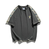 Men T Shirt Summer Casual Tops Men's Clothes Summer Wear Vintage Men's Short Sleeve Casual Loose Multicolor Printing Fake Two-Piece T-shirts