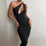 Music Festivals Rave Outfits Dress Summer Sexy Hollow-out Slim Dress for Women