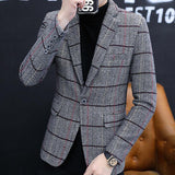 Casual Groom Attire Tuxedo Suits for Men Business Men Suit Fashion Fall/Winter Slim Coat