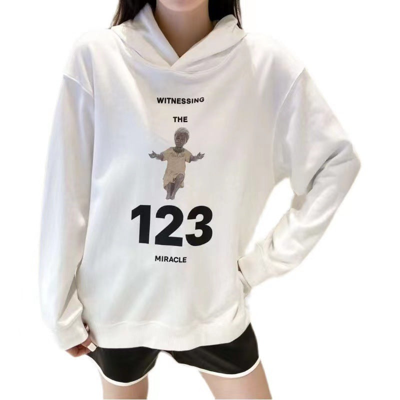 Rrr123 Hoodie Joint Name Fog Angel Retro Loose Thickened Hooded Sweatshirt