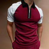 Polo Shirts Summer Men's Polo Shirt Short Sleeve Color Matching T-shirt