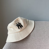 Yankee and Dogers Bucket Hat Autumn and Winter Vintage Corduroy Bucket Hat Bucket Hat