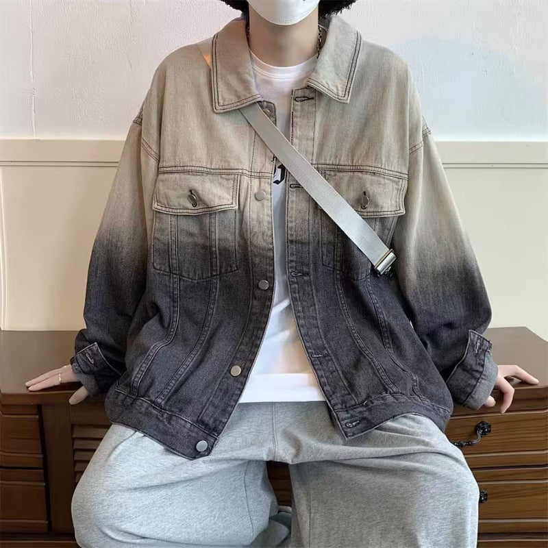 Denim Shirts Denim Jacket Men's Autumn Workwear Jacket