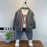 Toddler Boys Sweater Boys' Sweater Autumn Knitted Cardigan Autumn