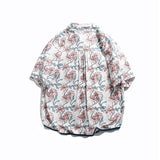 Men T Shitrs Flowers Print Printed Shirt