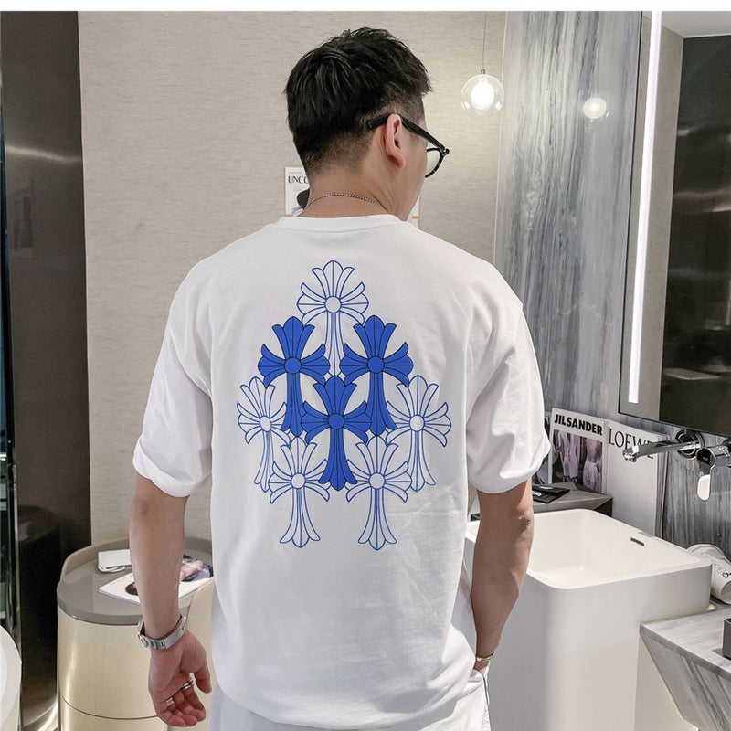 CHH Chrome Heart T Shirt Spring/Summer Printed round Neck Short Sleeve T-shirt for Men and Women