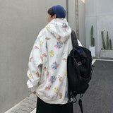 Tom and Jerry Hoodie Trend Cartoon Trendy Brand Autumn Vintage Print Men's Hooded Loose