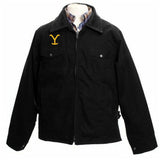 John Dutton Jacket Men's Huangshi Printed Winter Middle-Aged Shirt Loose Retro Coat