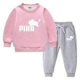 Children Pokemon Pikachu Hoodie & Pant Set Fleece Lined Padded Warm Keeping Winter Clothes Sweatershirt Suit