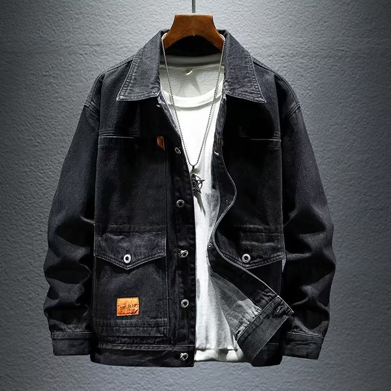 Denim Shirts Spring and Autumn Denim Jacket Men's Casual Jacket