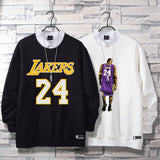 In Memory of Kobe Hoodie Commemorative Kobe round Neck Sweater Winter Fleece-Lined