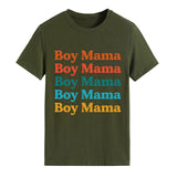 Boy Mama T Shirts Mother's Day Short Sleeve T-shirt