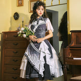 Gothic Lolita Harajuku Style Clothing Lolita Dress Lo Chinese Style Cheongsam Elegant Slimming Dress