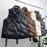 Women Winter Coats Puffer down Vest Women's Short Loose Fashionable Jacket
