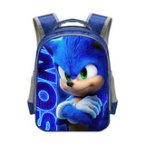 Sonic Backpack Sonic Elementary School Student Polyester School Bag Reflective Stripe Backpack
